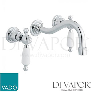 VADO KEN-109/CD-C/P Kensington 3 Hole Basin Tap Mixer Wall Mounted Spare Parts