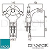 VADO KEN 110CD AG Mixer Spare Parts Diagram