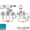 VADO KEN 120CD AG Mixer Spare Parts Diagram