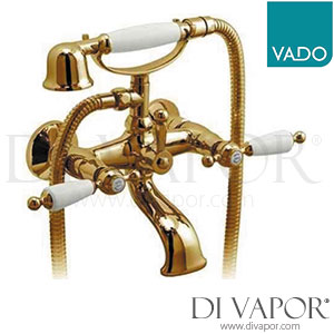 VADO KEN-120/CD-A/G Kensington Exposed Bath Shower Mixer Wall Mounted with Shower Kit Spare Parts