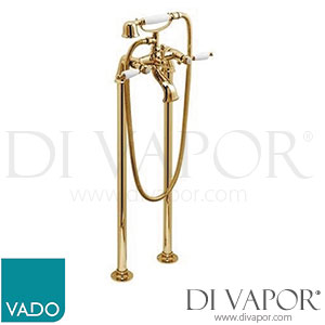 VADO KEN-133/CD+K-A/G Kensington Bath Shower Mixer with Shower Kit Floor Mounted Spare Parts