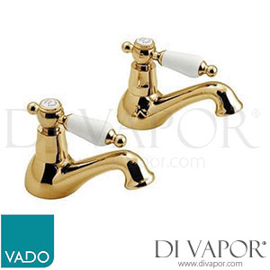 VADO KEN-136/CD-A/G Kensington Bath Pillar Taps Deck Mounted Spare Parts