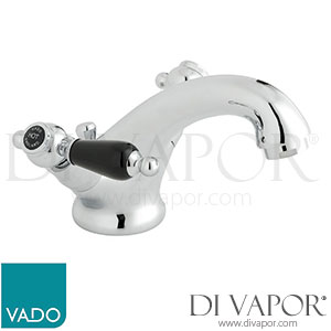 VADO KEN-200/CD-C/P Kensington Mono Basin Tap Mixer Deck Mounted with Pop-up Waste Spare Parts