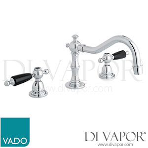 VADO KEN-201/CD-C/P Kensington 3 Hole Basin Tap Mixer Deck Mounted without Pop-up Waste Spare Parts