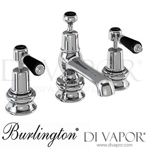 Burlington KER12 BLA | KER12 BLA-QT Kensington Regent 3 Tap Hole Mixer with Pop-Up Waste Spare Parts