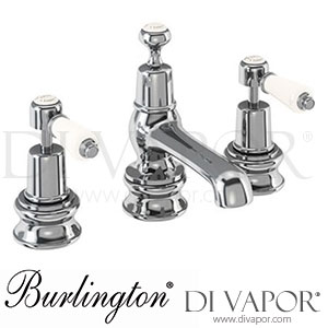 Burlington KER12-QT MED | KER12-QT MED-QT Kensington Regent 3 Tap Hole Mixer with Pop-Up Waste Spare Parts