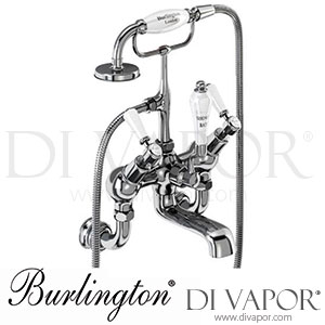 Burlington KER21-QT WAL Kensington Regent Walnut Angled Wall Mounted Bath Shower Mixer Spare Parts