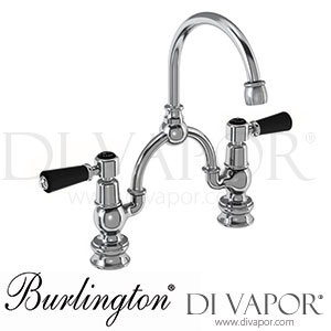 Burlington KER28-QT BLA | KER28 BLA-QT Kensington 2 Tap Hole Regent Arch Mixer with Curved Spout (230mm Centres) Spare Parts