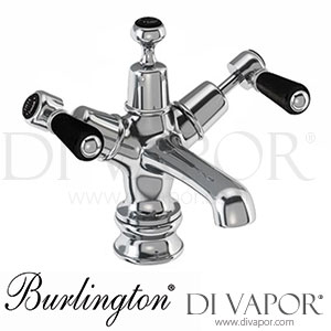 Burlington KER6 BLA | KER6 BLA Kensington Regent Basin Mixer Tap with Click-Clack Waste Spare Parts