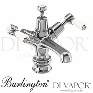Burlington KER6-QT MED | KER6-QT MED-QT Kensington Regent Basin Mixer Tap with Click-Clack Waste Spare Parts