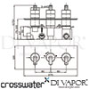 Crosswater KH01-3001RC Diagram