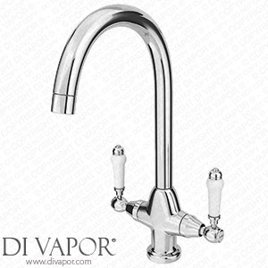 Victorian Plumbing 3251-CR Venice Modern Geometric Basin Mixer Tap + Waste Spare Parts
