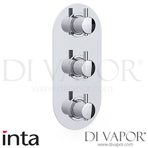 Inta KK70010CP Kiko Concealed 3 Handle Thermostatic Shower Dual Outlet Spare Parts