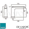 VADO KOV 100SB CP Kovera Mixer Spare Parts Diagram