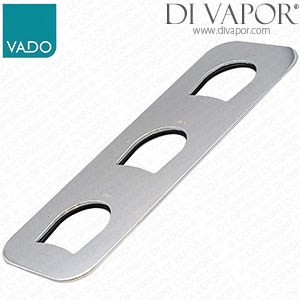 Vado Kovera Triple Shower Valve Face Plate - Chrome