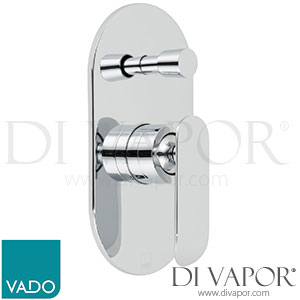 VADO KOV-147A-C/P Kovera 2 Outlet Single Lever Concealed Manual Valve with Diverter Shower Spare Parts