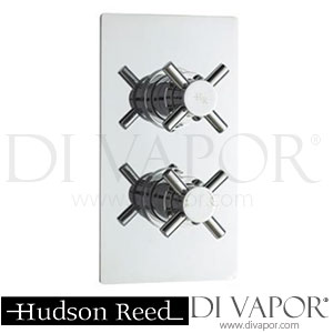 Hudson Reed KRI3207-A3218-A3207 Kristal Twin Concealed Thermostatic Shower Valve with Built-in Diverter, Cloudburst fixed head and Minimalist slider rail kit Spare Parts