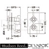 Hudson Reed KRI3210 A3287 Kristal Shower Valve Spare Parts Diagram