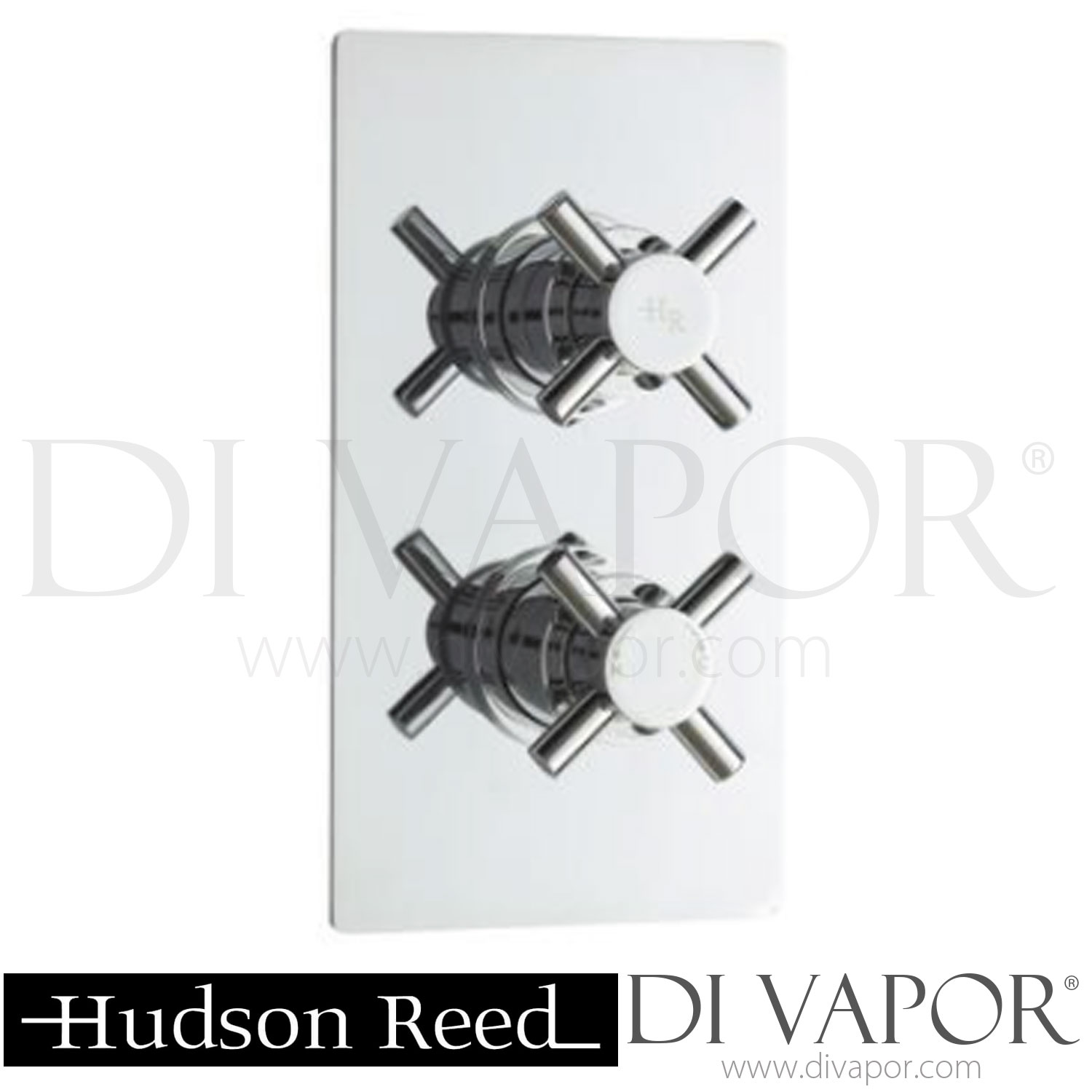 Hudson Reed KRI3210A3605 Kristal Twin Concealed Thermostatic Shower