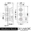 Hudson Reed Square Sheer fixed head Diagram