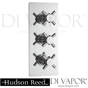 Hudson Reed KRI3211-A3242-A3181 Kristal Triple Concealed Thermostatic Shower Valve with Square Sheer fixed head and Kubix slider rail kit Spare Parts