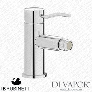 IB Rubinetti KU220CC Kusasi + Kusasi Short Monohole Bidet Mixer Complete with Drain Spare Parts