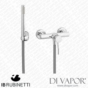 IB Rubinetti KU350CC Kusasi + Kusasi Short Wall Mounted Shower Mixer with Shower Kit Spare Parts