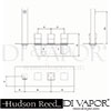 Hudson Reed KUB002 Kubix Spare Parts Diagram