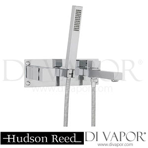 Hudson Reed Kubix Wall Mounted Bath Shower Mixer - Chrome - KUB350 Spare Parts