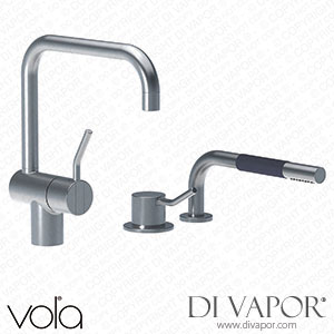 Vola One-Handle Mixer with Medium Lever and Ceramic Disc Technology, Double Swivel Spout (KV1M-500MT1) Spare Parts