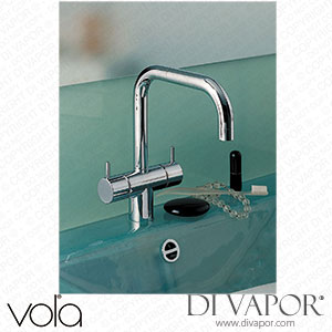 Vola Two-Handle Vented Mixer with Quarter Turn Ceramic Disc Technology (KV6EB) Spare Parts