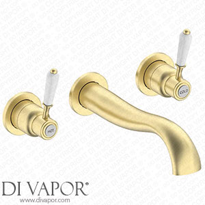 Victorian Plumbing Lancaster Traditional Brushed Brass Wall Mounted Lever Basin Mixer Tap - LBB14BT Spare Parts