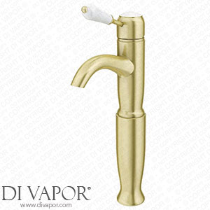 Victorian Plumbing Lancaster Traditional Brushed Brass Tall Mono Basin Mixer - LBB8T Spare Parts