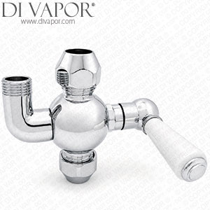 Old London Chrome Thermostatic Shower Diverter Valve Compatible with Grand Rigid Riser Shower Kits LDS002 LDNV15