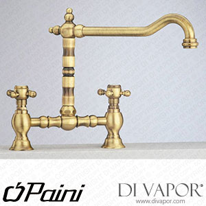 Paini LEF3215IA The Farmhouse Kitchen Two Tap Hole Bronze Baroc Bridge Mixer Spare Parts