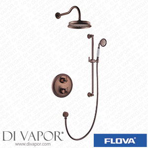 Flova LIB2WPK1-ORB-U Liberty Thermostatic 2-Outlet Shower Valve with Fixed Head and Slide Rail Kit - Oil Rubbed Bronze Spare Parts