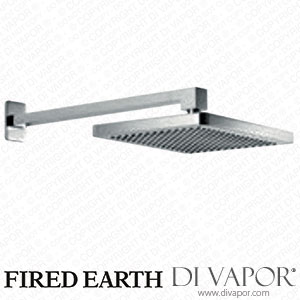 Fired Earth Rectangular easy clean shower rose Wall mounted (IBRECWROSE+ARM) Spare Parts