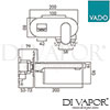 VADO LIF 109SA 200 CP Mixer Spare Parts Diagram
