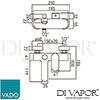 VADO LIF 123 CP Mixer Single Lever Spare Parts Diagram