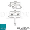 VADO LIF 123T CP Mixer Spare Parts Diagram