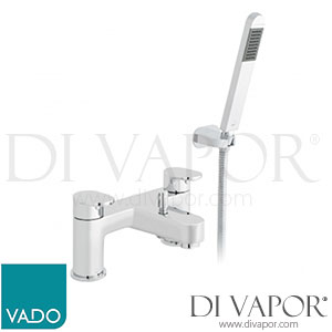 VADO LIF-130+K-C/P Life 2 Hole Bath Shower Mixer Deck Mounted with Shower Kit Spare Parts