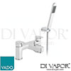 VADO LIF 130 K CP Bath Shower Mixer with Shower Kit Spare Parts
