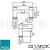 VADO LIF 123T CP Mixer Spare Parts Diagram