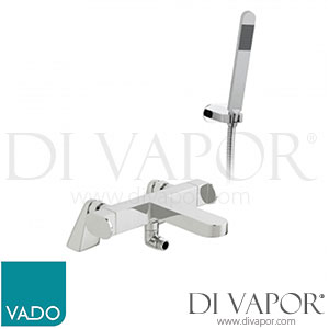 VADO LIF-131T+K-CP Life Thermostatic Deck Mounted Bath Shower Mixer with Shower Kit Spare Parts