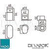 VADO LIF 132NS CP Mixer Single Lever Spare Parts Diagram