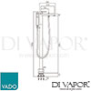 Vado LIF 133 K CP Mixer With Shower Kit Single Lever Spare Parts Diagram