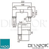 VADO LIF 137 CP Life 2 Hole Bath Filler Deck Mounted Spare Parts Diagram