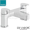 VADO LIF 137 CP Life 2 Hole Bath Filler Deck Mounted Spare Parts