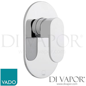 VADO LIF-145A-C/P Life Concealed Manual Shower Valve Single Lever Wall Mounted Spare Parts