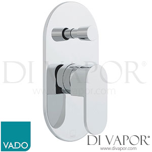 VADO LIF-147A-C/P Life Concealed Single Lever Wall Mounted Manual Shower Valve with Diverter Spare Parts